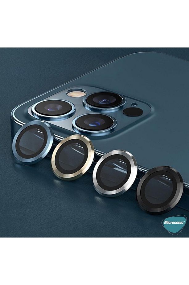 TECNO Camon 40 Pro Tekli Kamera Lens Koruma Camı Siyah - 7