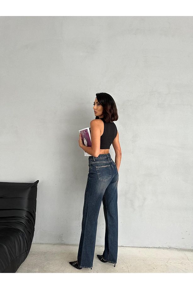 STRAIGHT BORU PAÇA DARK BLUE TİNT JEAN - 8