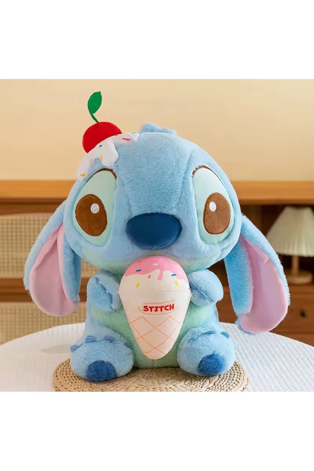 Stitch Peluş Oyuncak Dondurması Ile Stich Pelüş 25cm Yumoş Uyku Arkadaşı - 3