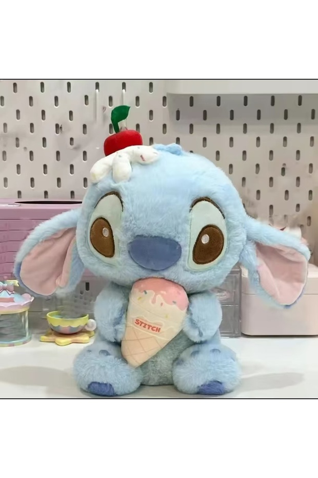 Stitch Peluş Oyuncak Dondurması Ile Stich Pelüş 25cm Yumoş Uyku Arkadaşı - 4