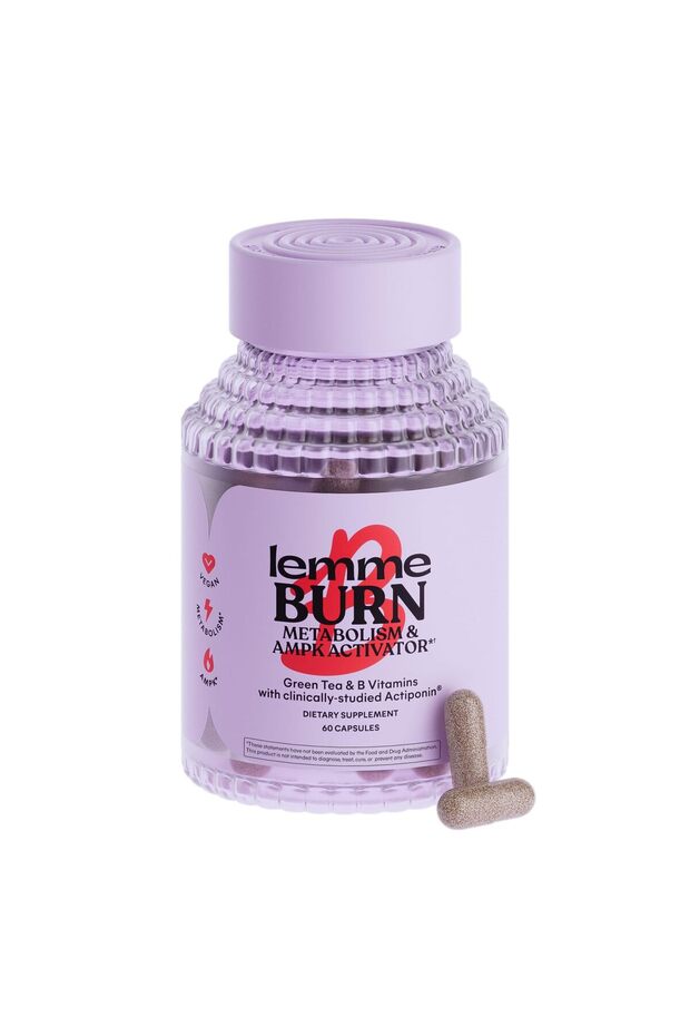 Burn - Metabolism & Belly Fat Supplement w/Actiponin, Green Tea, Vitamins B6 & B12 - Vegan, 60 Count