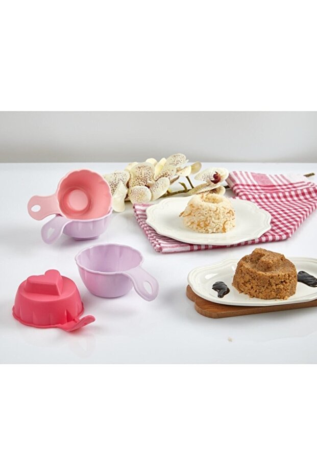 2 عبوة من قالب الأرز والحلوى العملي مع قلب