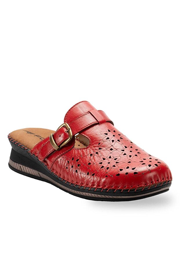 CARY-H Kadın Terlik Kırmızı - 2