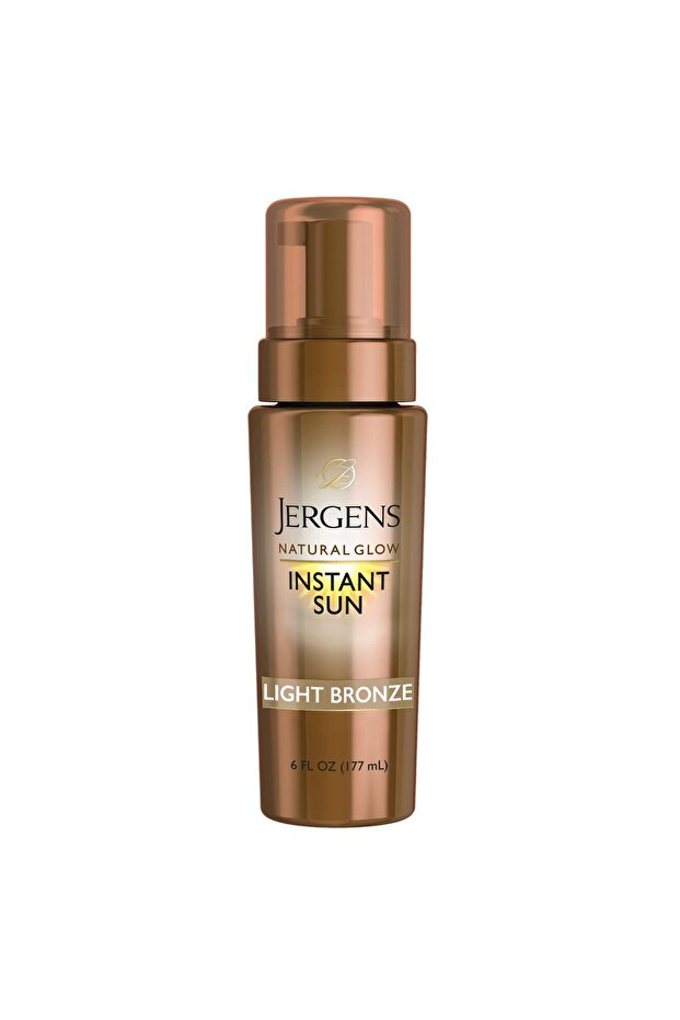 Natural Glow Instant Sun Body Mousse, Light Bronze Self Tanner, Sunless Tanning Bronzer, 6 Oz