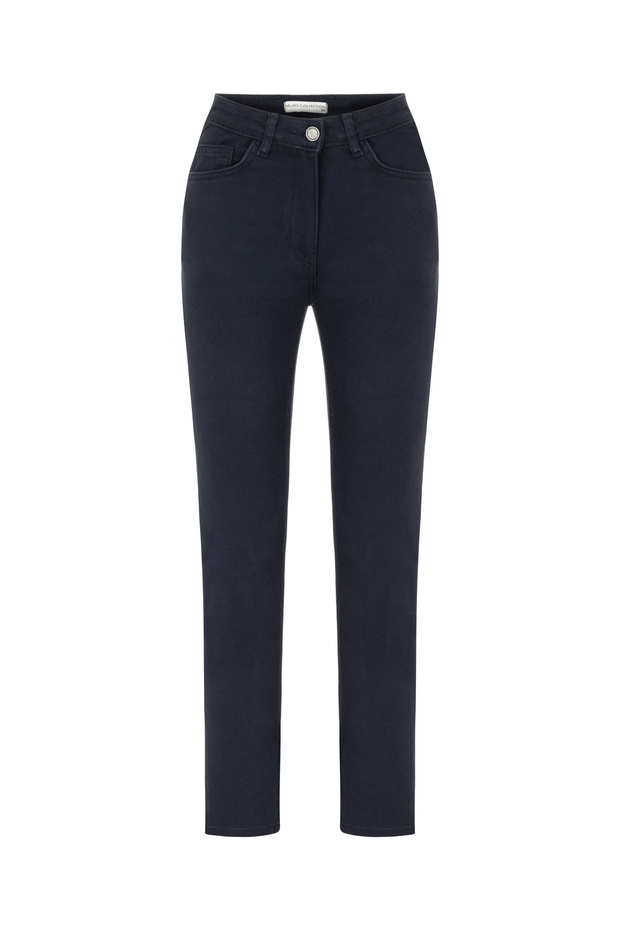 Women's Navy Blue Skinny Fit Pants