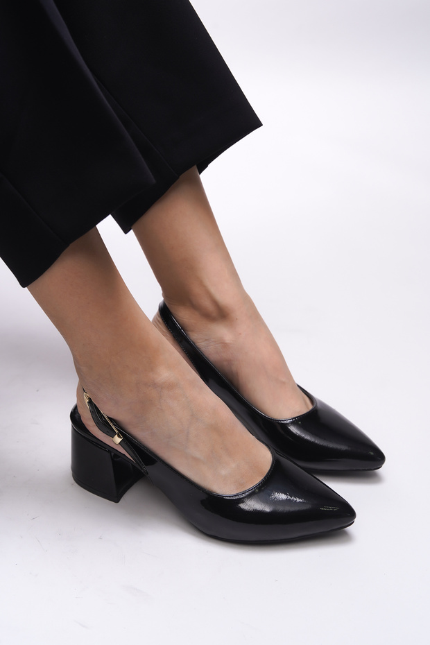 Eveltihne Women's Heeled Shoes 0012309 Black Patent Leather
