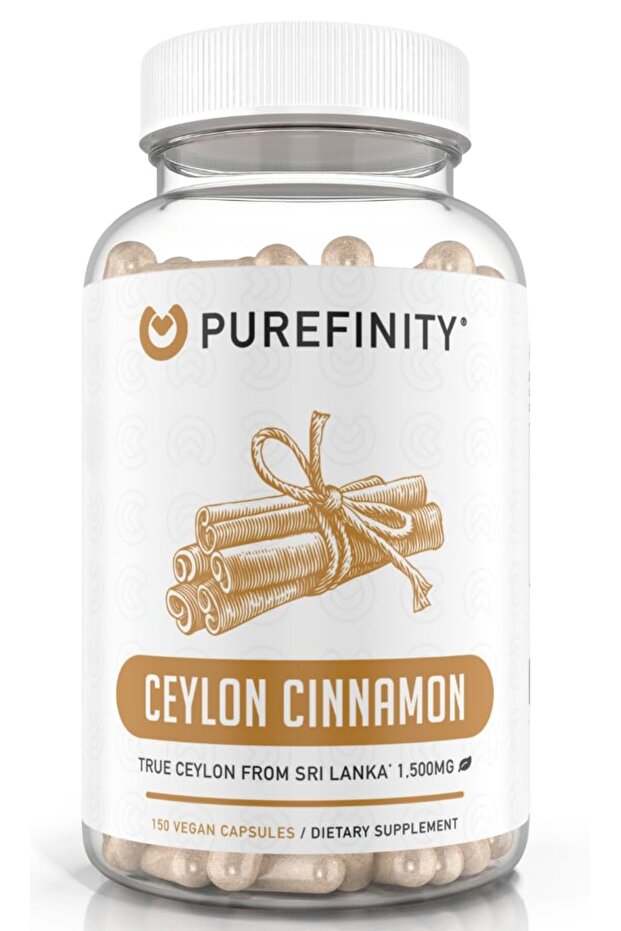 Ceylon Cinnamon Capsules – 1500 mg, Vegan, Non-GMO, 150 Count (75 Days)