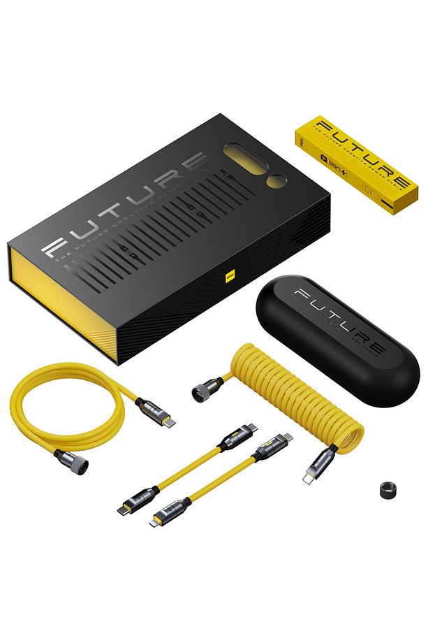 The Future Silky Type-c To Type-c Lightning 240w Uzayabilen 2.6m Süper Hızlı Şarj Kablo Seti - 1