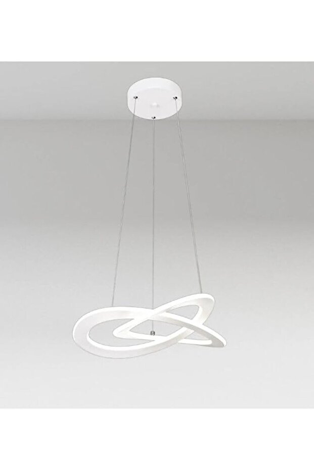 49cm Modern LED Pendant Light 40W 3000K Warm White Ceiling Fixture for Home & Office