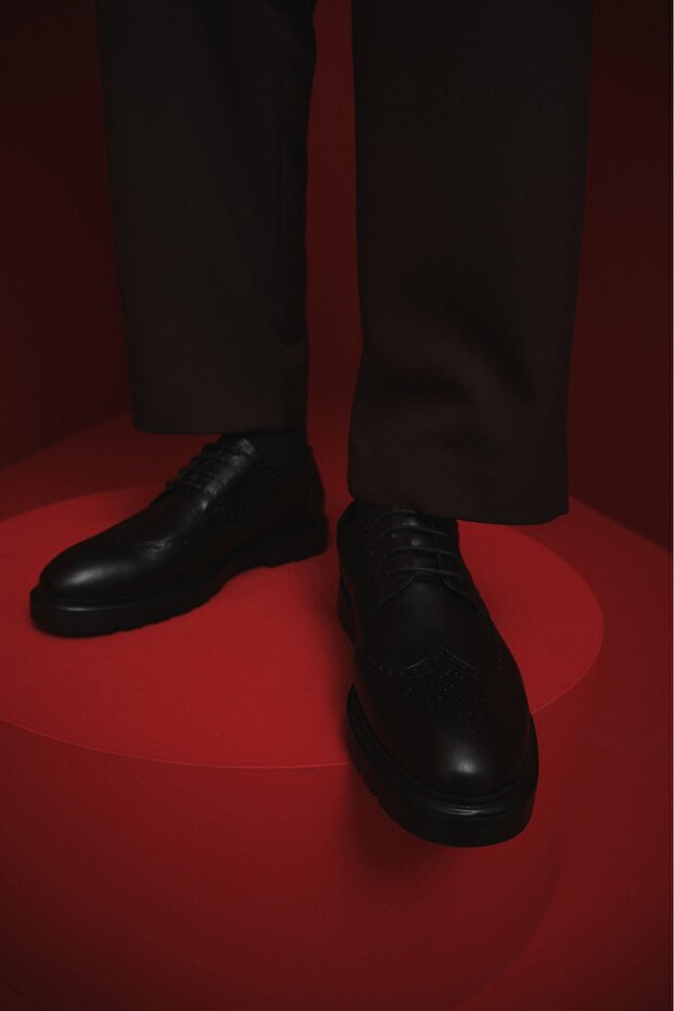 Andre Garantált klasszikus valódi bőr fűzős ortopéd férfi alkalmi cipők - 5