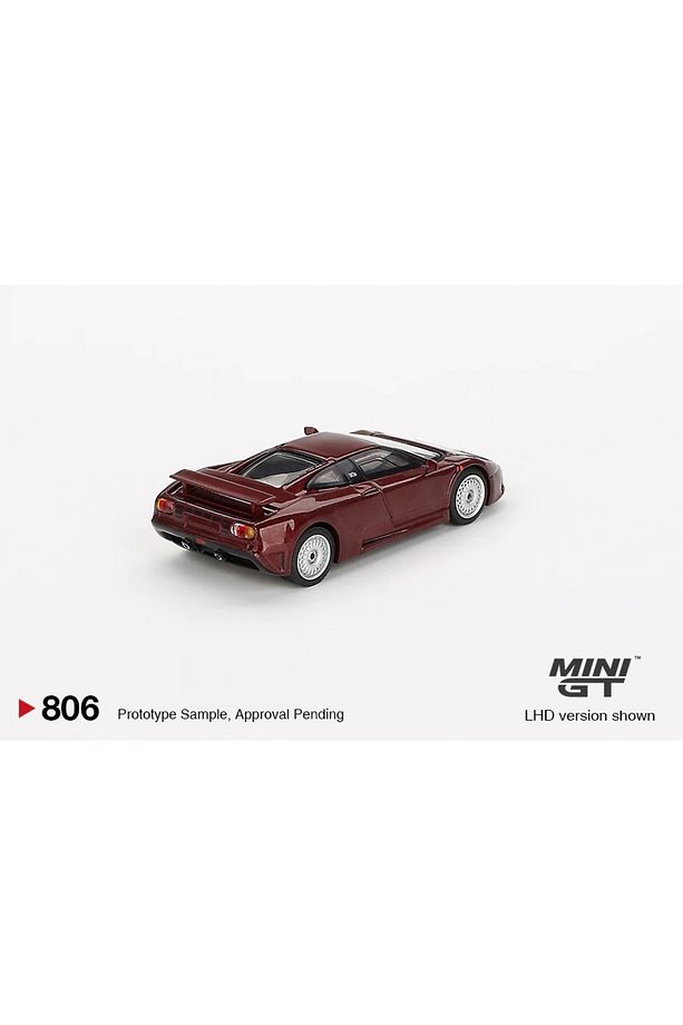 806 Bugatti EB110 GT Dark Red Metallic LHD Model Araba - 3