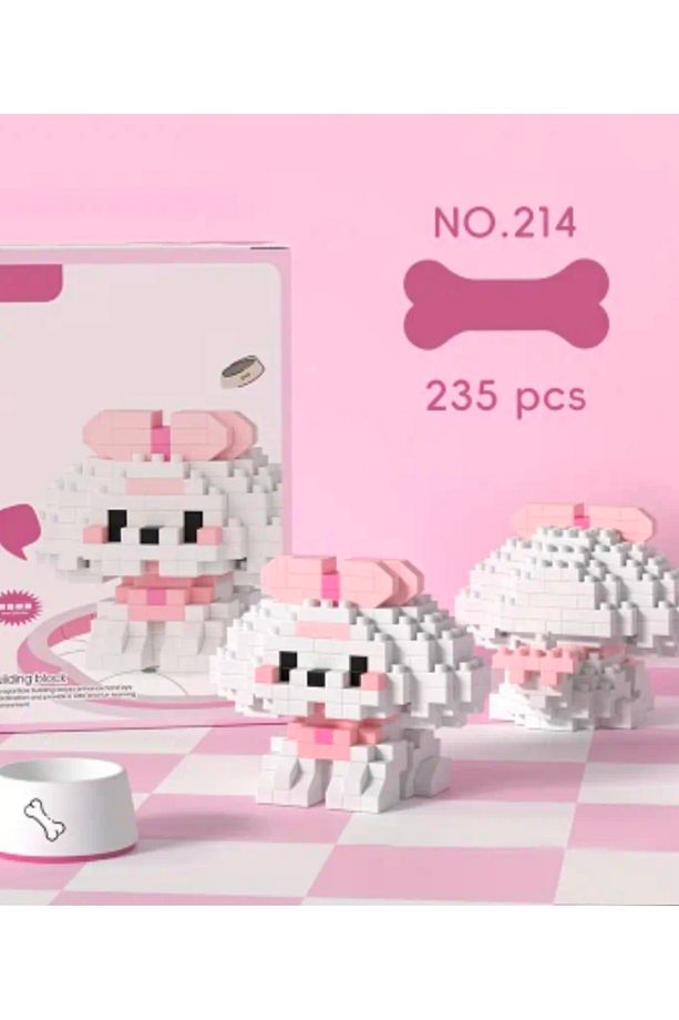 Bichon Frise ve Malta Maltese Köpek Bricks Seti,  Minik Yapı Taşları İçerir, Yapı Blokları - 4