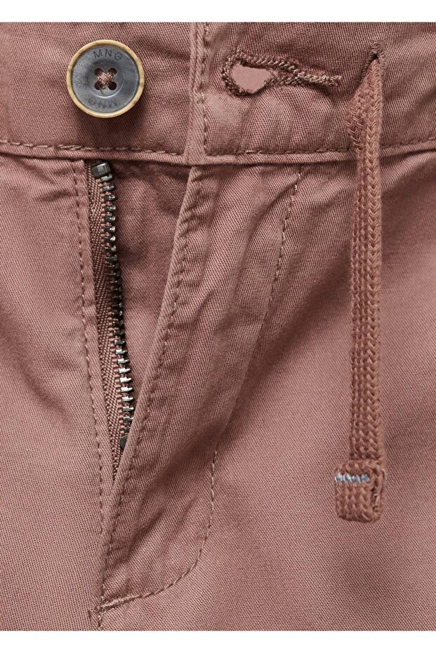 Beli lastikli bermuda şort - 5