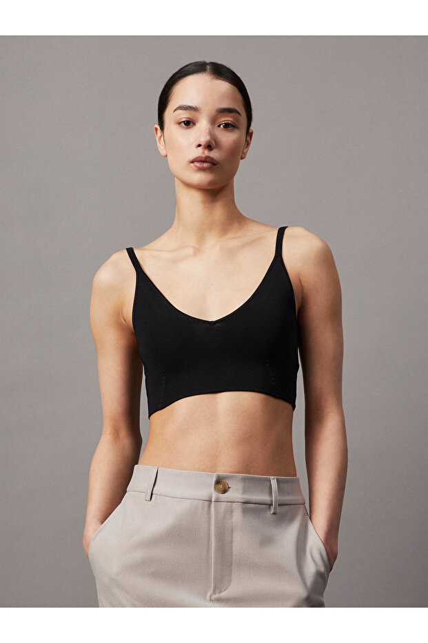 RAYON SWEATER BRALET - 4