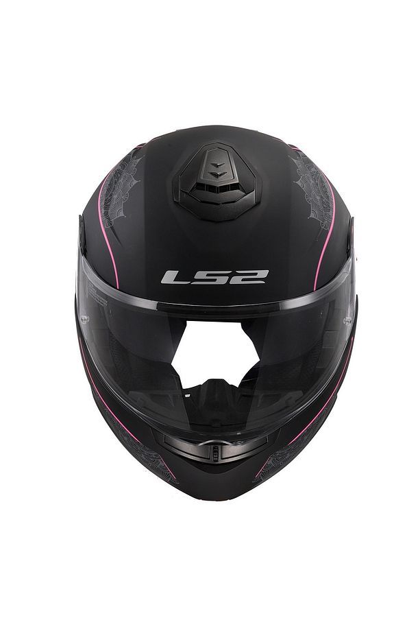 Strobe 2 Çene Açılır Kask Lux Mat Siyah-pembe - 2