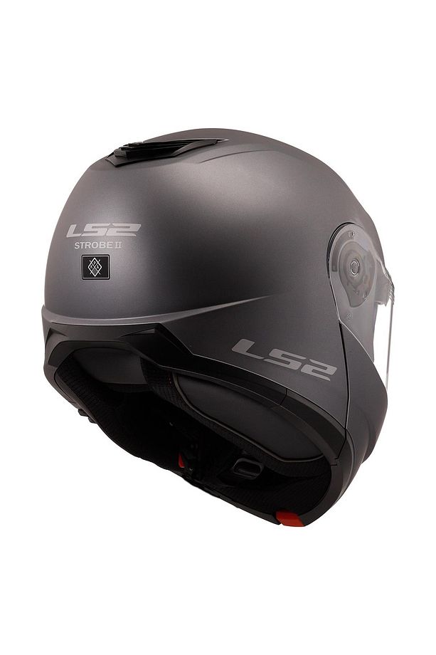 Strobe 2 Çene Açılır Kask Mat Tıtanıum - 4