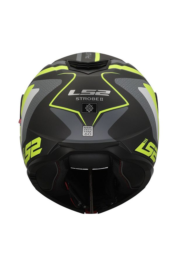 Strobe 2 Çene Açılır Kask Phantom Mat Tıtanıum Neon Sarı - 7