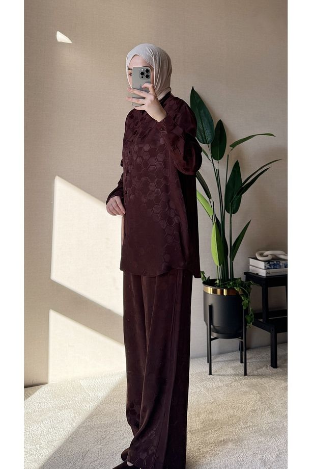 Jakarlı Premium Takım - Acı Kahve Petek - 3