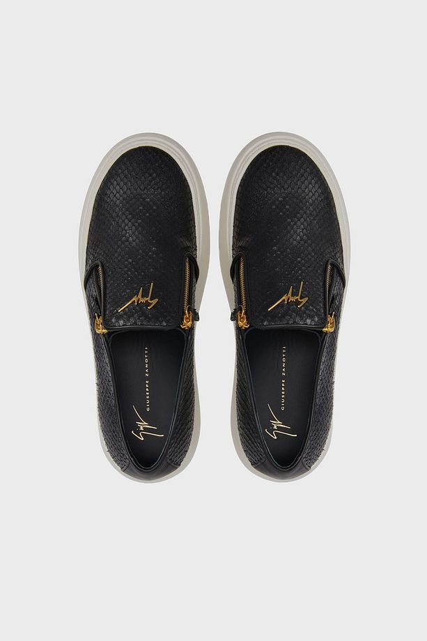 Hakiki Deri Logolu Kalın Tabanlı Sneaker Ayakkabı Erkek AYAKKABI EU40010 - 4