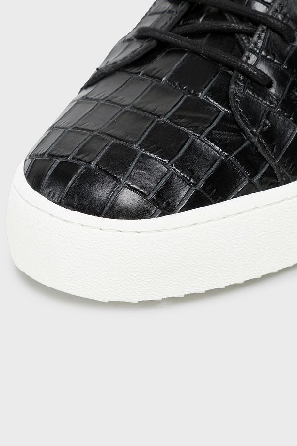 Logolu Hakiki Deri Kalın Taban Sneaker Ayakkabı Erkek AYAKKABI RU00010 - 6