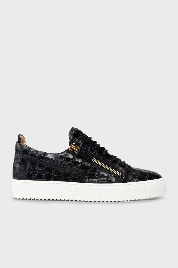 Logolu Hakiki Deri Kalın Taban Sneaker Ayakkabı Erkek AYAKKABI RU00010 - 1