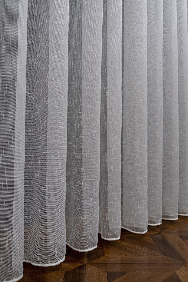 Form Pattern Style 3 Layers Pleated Simple Stylish Fashion Design Tulle Curtain - 2