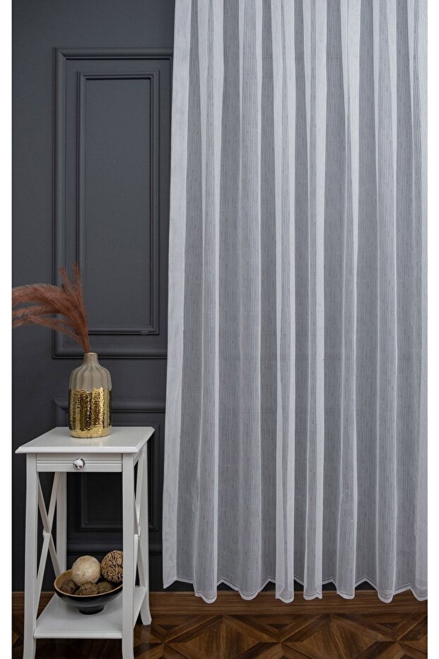 Farbateks Planting My Mist Pattern 3 Layers Pleated Does Not Want Iron Tulle Curtain