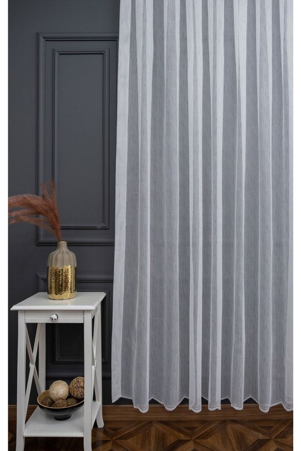Farbateks Planting My Mist Pattern Does Not Want Iron Model Design 2 Layers Pilei Tulle Curtain