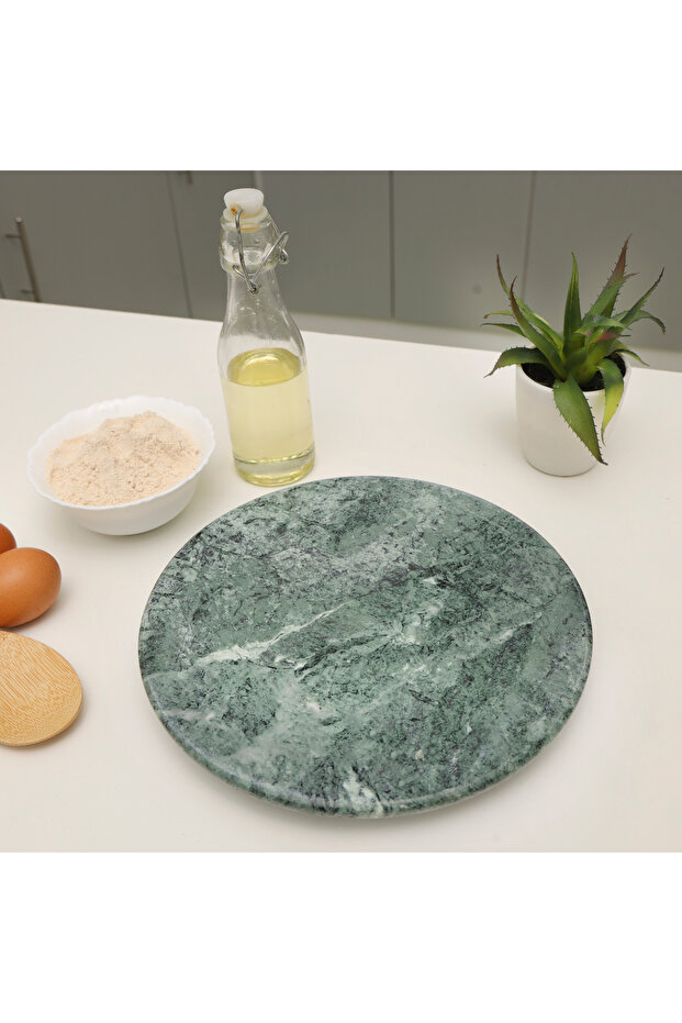 10" Marble Chapati Table, Natural Marble, RF10139