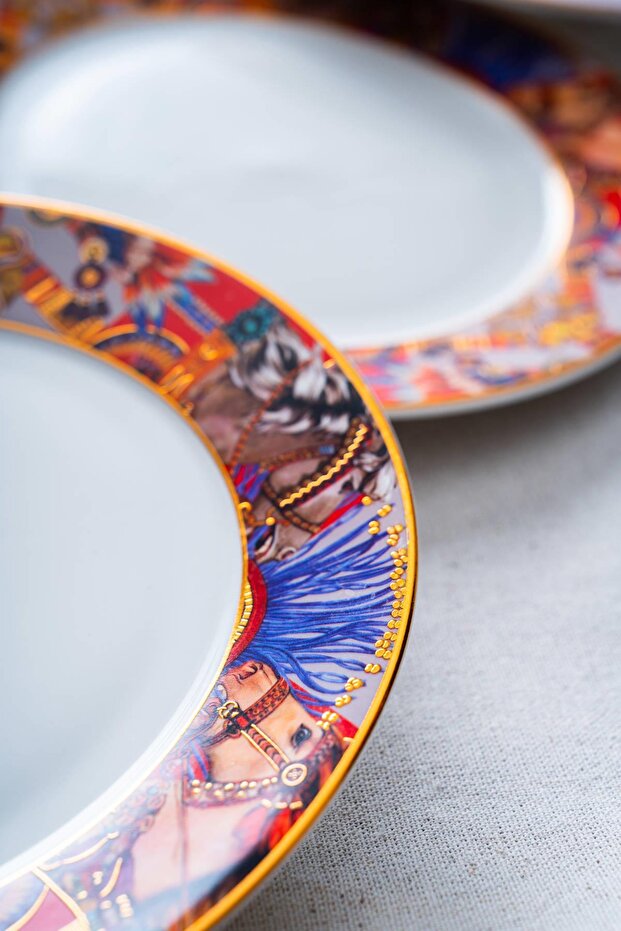 Whisper 6 Parça Pasta Tabağı - 20 cm - 4