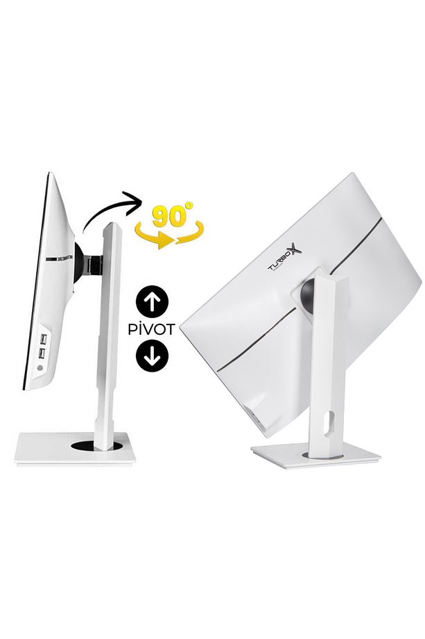 TAx1615 i5 14400 16GB DDR4 512GB M.2 NVMe 23.8 inç FHD Pivot BTH Webcam WiFi All in One PC - 4