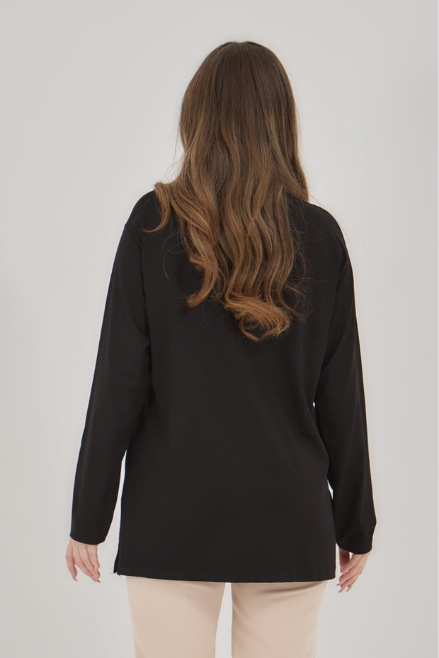 Women's V-Neck Lycra Daily Seasonal Mother Combed Cotton Blouse