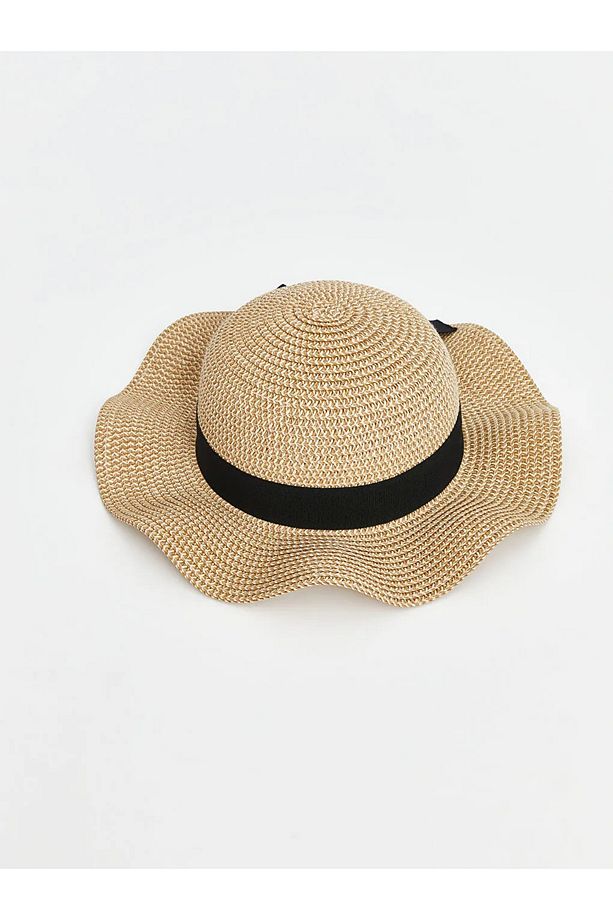 LCW ACCESSORIES Bej Kız Çocuk Hasır Şapka - 2