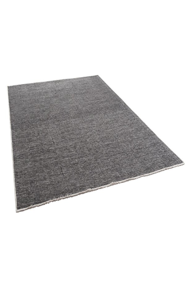 Halı Pandor 2415 Antrasit Yıkanabilir Yumuşak Dokulu Modern İnce Dokuma Şık Makine Halısı - 8