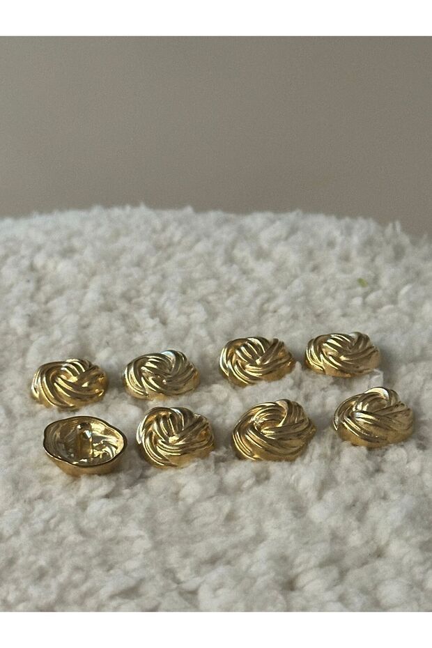 طقم أزرار سترة سترة ذهبية - 2