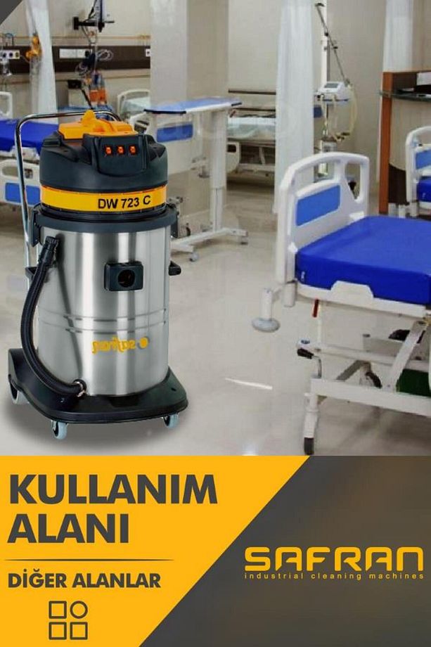 DWC 221 Sanayi Tipi Tek Motorlu Islak-Kuru Süpürge Makinası - 5