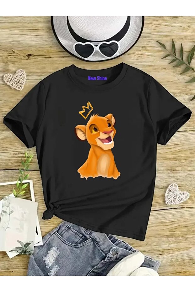 Crowned Lion King Oversize Kids T-Shirt