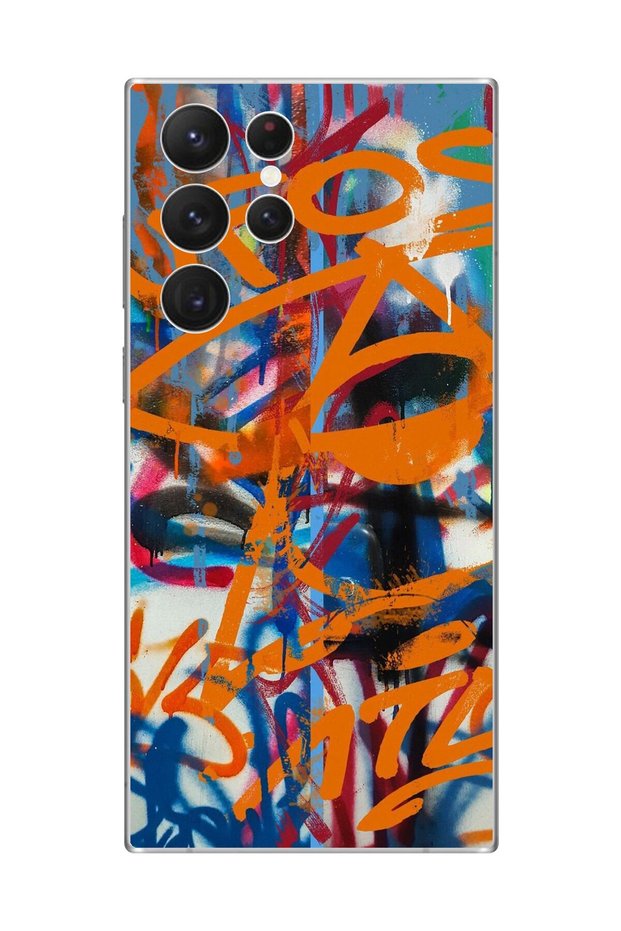 Transparent Case Compatible with Samsung Galaxy S22 Ultra Design Graffiti 2