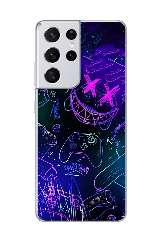 Transparent Case Compatible with Samsung Galaxy S21 Ultra Design Graffiti 4