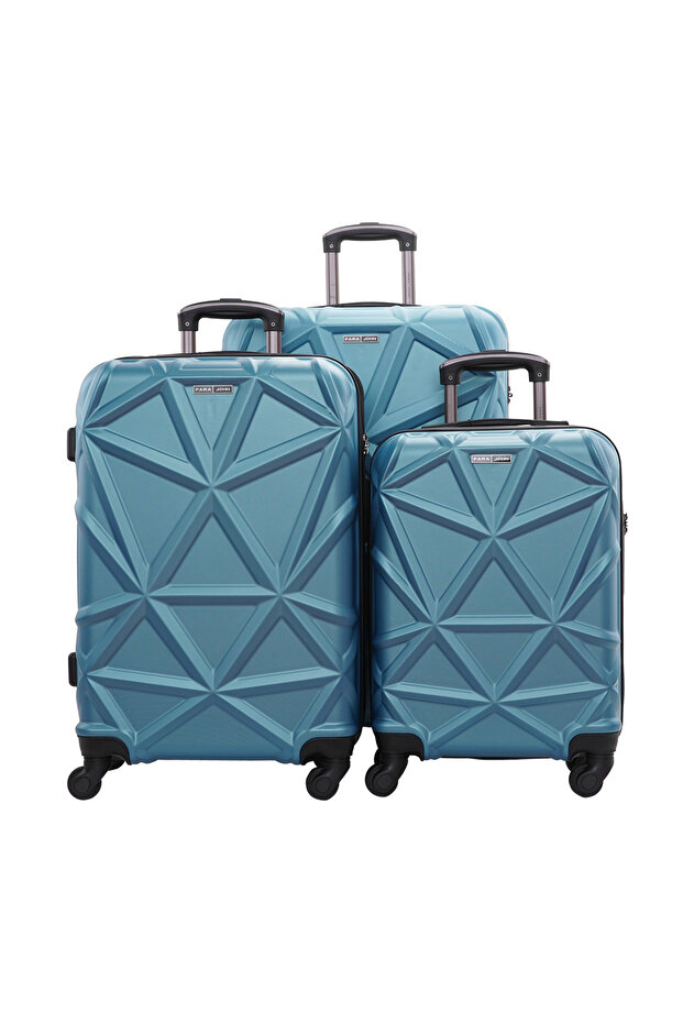 MATRIX 3 Pieces Hard Side Luggage Set - Turkish Blue