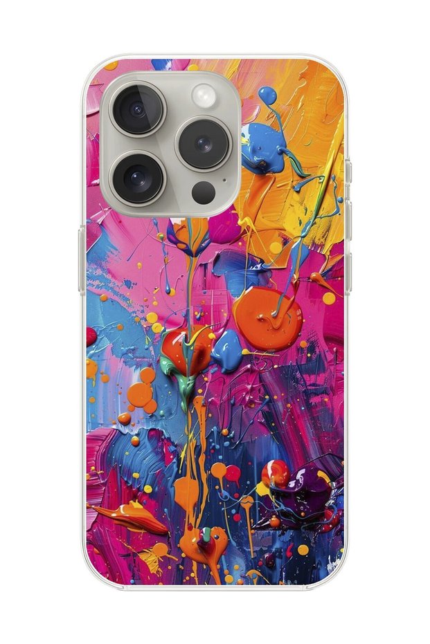Clear Case Compatible with iPhone 15 Pro Graffiti 3 Designs