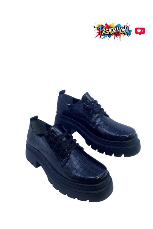 HCO MOKASEN YÜKSEK TABAN BAĞCIKLI LOAFER AYAKKABI EM-607 - 1