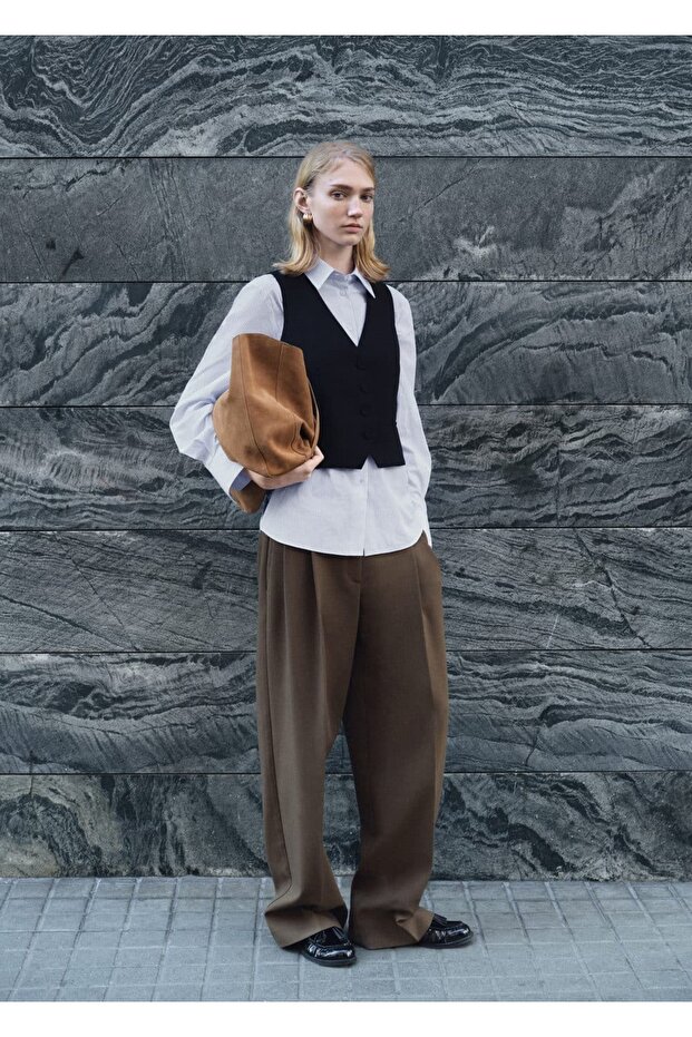 Düğmeli takım yelek - 8