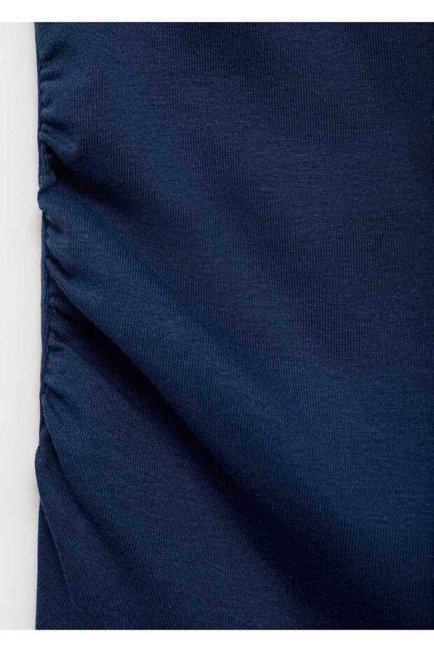 Drape asimetrik bluz - 5