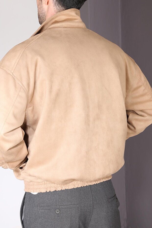 سترة من جلد الغزال كبيرة الحجم - 2