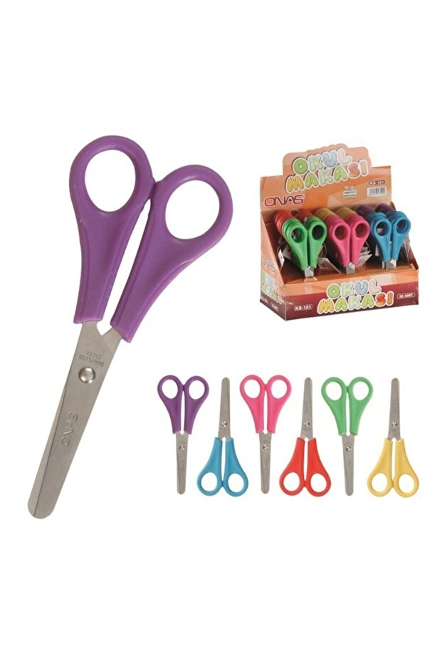 School Student Scissors Ks-101 - With Ruler