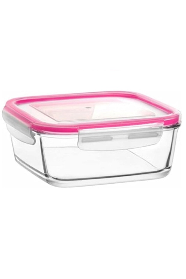 Storage Container 3 Pieces Glass Square Locking Storage Container Fresco 227 - 4