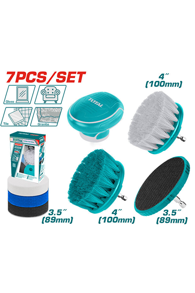 طقم فراشي تنظيف 7pcs/set
