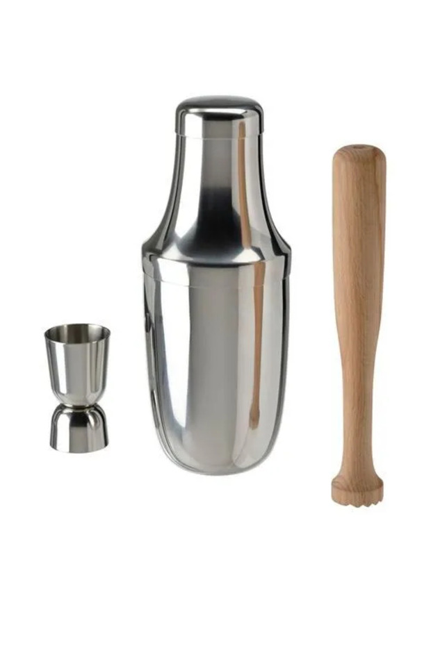 Premium Product Quality Production Flashy Modern Design 3 Piece Stainless Steel Cocktail Set Lufttät