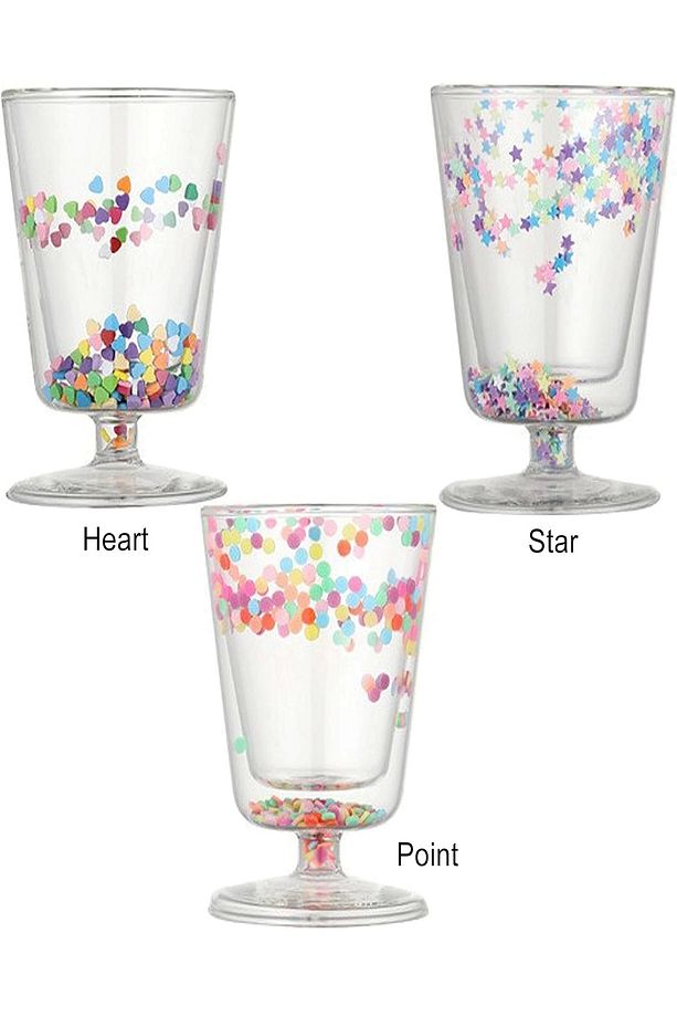 Çift Cidarlı Yıldızlı Ayaklı Retro Stil Bardak Magnolya Sunum Kasesi ve Kahve Bardağı 350 ml Seti - 3